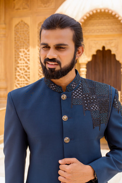 Regal attire for a legendary union